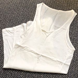 Long White Tank Top